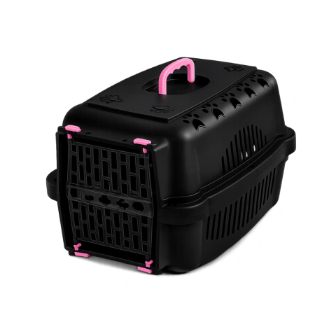 CAIXA DE TRANSPORTE FALCON Nº 3 PRETA PARA CÃES E GATOS ATÉ 15KG