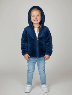 JAQUETA AZUL PÊLO MENINA