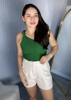 Cropped Transpassado - Verde Jade - comprar online