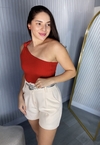 Cropped Transpassado - Vermelho Merlot - comprar online