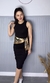 Vestido Canelado Midi – Preto Ébano - comprar online