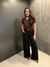 Blusa Bordada - Marrom - comprar online