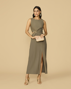 Vestido Fivela Cintura - comprar online