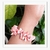 Pulseira Feminina de Pedras Naturais Coral