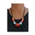 VOCÊ PODE Bijuterias Colar feminino Laranja Azul - comprar online