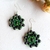 Imagem do Brinco feminino verde mandala hippie