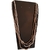 Colar feminino longo miçangas terracota - loja online