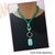 VOCÊ PODE Bijuterias Colar Feminino Corda Náutica Verde pingente pedra natural - VOCÊ PODE Bijuterias