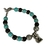 Pulseira Artesanal Verde Preto Pingente Coração Lua - loja online