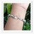 Imagem do Pulseira Feminina Pingentes Paz Amor Flores