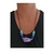 Colar de bolas feminino lilás colorido - loja online