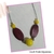 Colar de madeira amarelo feminino - loja online