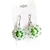Brinco feminino hippie verde