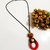 VOCÊ PODE Bijuterias Colar feminino longo hippie Vermelho - comprar online