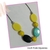 Colar longo preto amarelo feminino - VOCÊ PODE Bijuterias