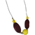 Colar de madeira amarelo feminino na internet