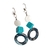 Brinco Feminino Madrepérola Longo Brinco Grande Feminino Azul Branco - comprar online