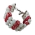 Bracelete Pulseira Branco Rosa Resina - comprar online