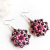 Brinco feminino rosa mandala