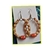 Brinco de madeira feminino argola de madeira argola hippie - comprar online