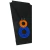 Colar feminino crochê azul laranja VOCÊ PODE Bijuterias