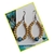 Argola de madeira feminina brinco hippie artesanal - comprar online