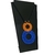 Colar feminino crochê azul laranja VOCÊ PODE Bijuterias