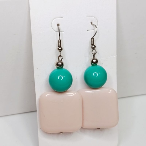 Brinco feminino grande Brinco Maxi Feminino Brinco Bege