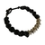 Pulseira feminina masculina macramê preta - comprar online