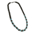 Você Pode Bijuterias Colar Prateado Feminino Azul Turquesa - comprar online
