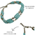 Pulseira Cor Turquesa Metal - comprar online