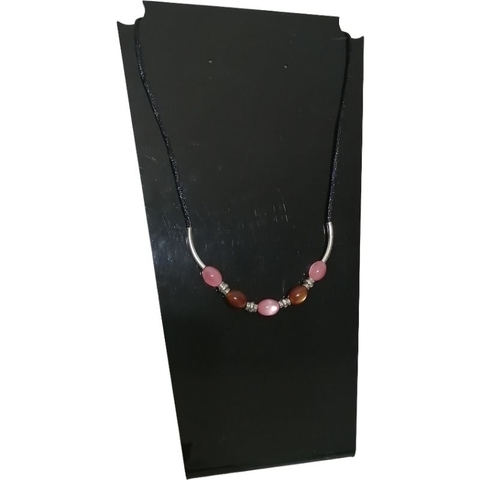 VOCÊ PODE Bijuterias Gargantilha feminina rosa marrom - comprar online