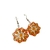 Brinco Laranja + brinco feminino hippie + brinco afro laranja
