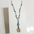 gargantilha unissex azul concha - comprar online