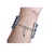 Bracelete Pulseira Contas Branca Azul Artesanal - VOCÊ PODE Bijuterias