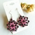 Brinco feminino rosa mandala - VOCÊ PODE Bijuterias