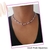 Choker gargantilha unissex de miçangas Nude azul - VOCÊ PODE Bijuterias