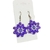 Brinco feminino lilás + brinco de miçangas roxa + brinco de mandala lilás - comprar online