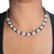 Você Pode Bijuterias Colar Prateado Feminino Azul Turquesa - loja online