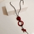 Colar feminino longo Vermelho Esscuro Resina Você Pode - comprar online