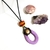 Colar feminino longo pingente corda lilás - comprar online