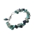 Pulseira Artesanal Trançada Pedra Cascalho Verde Azul - VOCÊ PODE Bijuterias