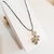 Colar feminino pingente grande strass na internet
