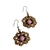 Brinco hippie feminino brinco de miçangas brinco mandala - VOCÊ PODE Bijuterias