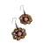 Brinco hippie feminino brinco de miçangas brinco mandala - VOCÊ PODE Bijuterias