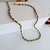 Choker de miçangas preta amarela unissex - loja online