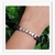 Pulseira feminina masculina macramê preta - loja online