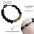 Pulseira feminina masculina macramê preta na internet