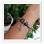 Pulseira Feminina Prateada Pingentes - comprar online