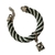 Pulseira Corda Verde Branco Pingente Coração na internet